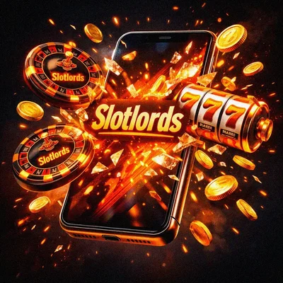 3D casino elements exploding from a smartphone.