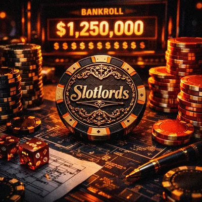 Casino chips and blueprints on a table.